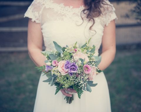détails bouquet de la mariée